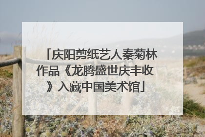 庆阳剪纸艺人秦菊林作品《龙腾盛世庆丰收》入藏中国美术馆