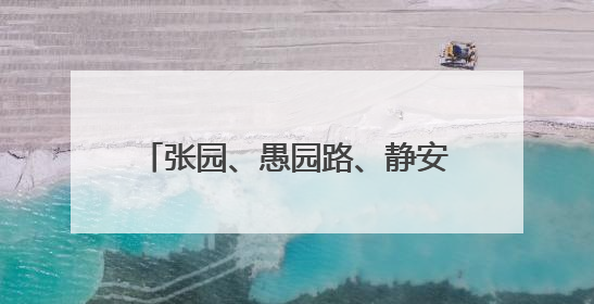张园、愚园路、静安寺、天后宫……这些时尚文化地标发布