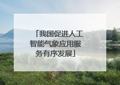 我国促进人工智能气象应用服务有序发展
