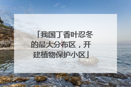 我国丁香叶忍冬的最大分布区，开建植物保护小区