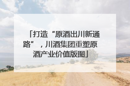 打造“原酒出川新通路”，川酒集团重塑原酒产业价值版图