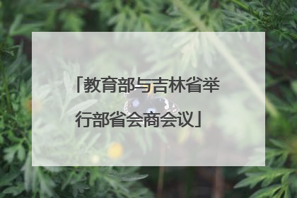 教育部与吉林省举行部省会商会议