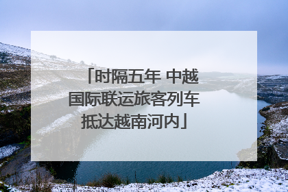 时隔五年 中越国际联运旅客列车抵达越南河内