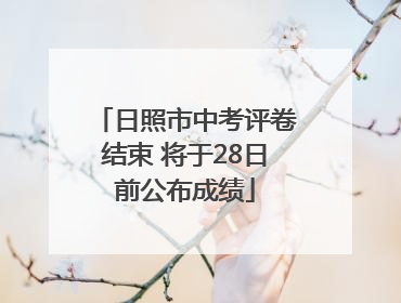 日照市中考评卷结束 将于28日前公布成绩