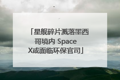 星舰碎片溅落墨西哥境内 SpaceX或面临环保官司