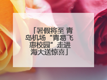 暑假将至 青岛机场“青易飞 惠校园”走进海大送惊喜