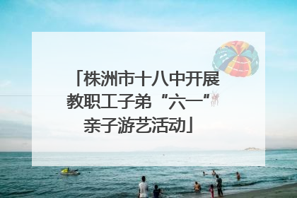 株洲市十八中开展教职工子弟“六一”亲子游艺活动