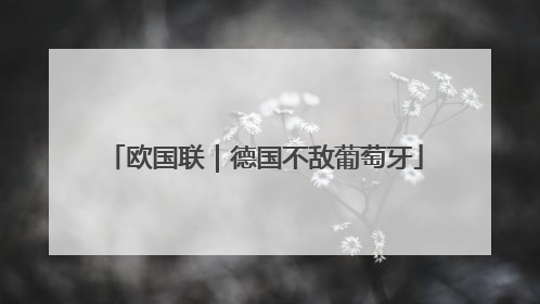 欧国联｜德国不敌葡萄牙