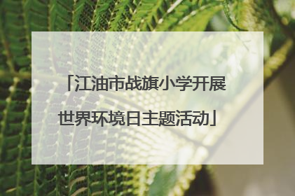 江油市战旗小学开展世界环境日主题活动