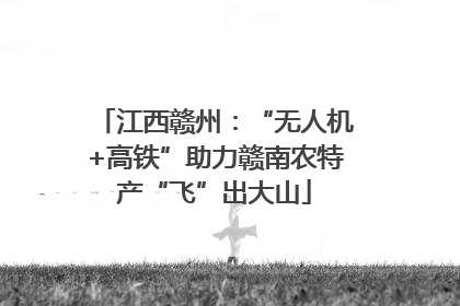 江西赣州：“无人机+高铁”助力赣南农特产“飞”出大山