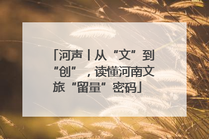 河声丨从“文”到“创”，读懂河南文旅“留量”密码
