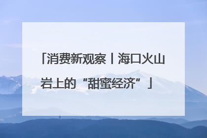 消费新观察丨海口火山岩上的“甜蜜经济”