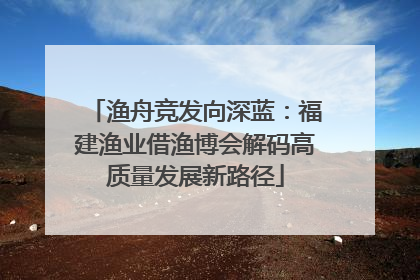 渔舟竞发向深蓝：福建渔业借渔博会解码高质量发展新路径