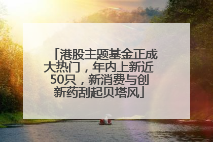港股主题基金正成大热门，年内上新近50只，新消费与创新药刮起贝塔风