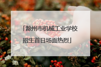 滁州市机械工业学校招生首日场面热烈