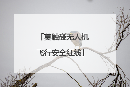 莫触碰无人机飞行安全红线