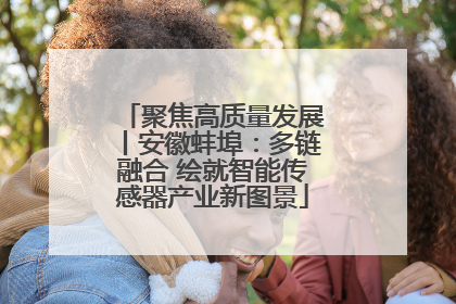 聚焦高质量发展丨安徽蚌埠：多链融合 绘就智能传感器产业新图景