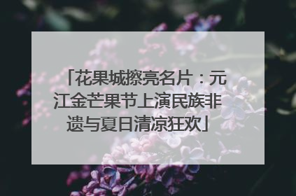 花果城擦亮名片：元江金芒果节上演民族非遗与夏日清凉狂欢