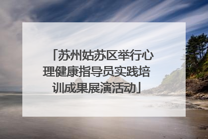 苏州姑苏区举行心理健康指导员实践培训成果展演活动