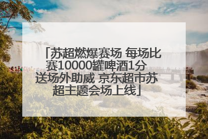苏超燃爆赛场 每场比赛10000罐啤酒1分送场外助威 京东超市苏超主题会场上线