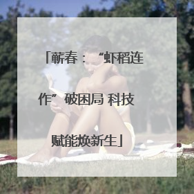 蕲春：“虾稻连作”破困局 科技赋能焕新生