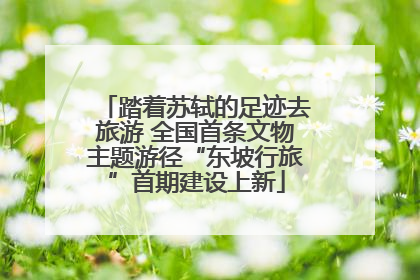 踏着苏轼的足迹去旅游 全国首条文物主题游径“东坡行旅”首期建设上新