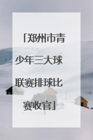 郑州市青少年三大球联赛排球比赛收官