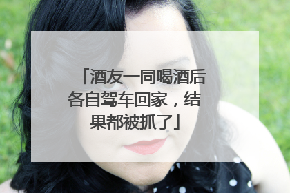 酒友一同喝酒后各自驾车回家，结果都被抓了