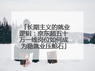 长期主义的就业逻辑：京东超五十万一线岗位如何成为稳就业压舱石