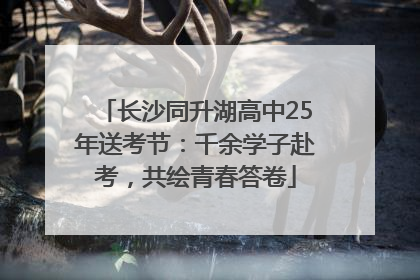 长沙同升湖高中25年送考节：千余学子赴考，共绘青春答卷