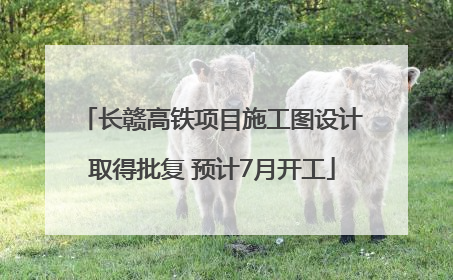 长赣高铁项目施工图设计取得批复 预计7月开工