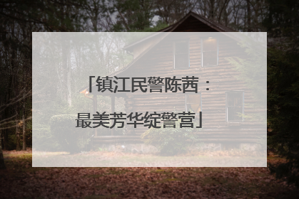 镇江民警陈茜：最美芳华绽警营
