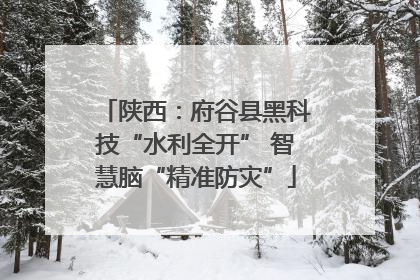 陕西：府谷县黑科技“水利全开” 智慧脑“精准防灾”