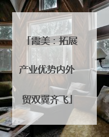 霞美：拓展产业优势内外贸双翼齐飞