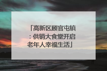 高新区顾官屯镇：供销大食堂开启老年人幸福生活