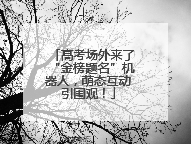 高考场外来了“金榜题名”机器人，萌态互动引围观！