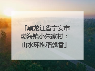 黑龙江省宁安市渤海镇小朱家村：山水环抱稻飘香