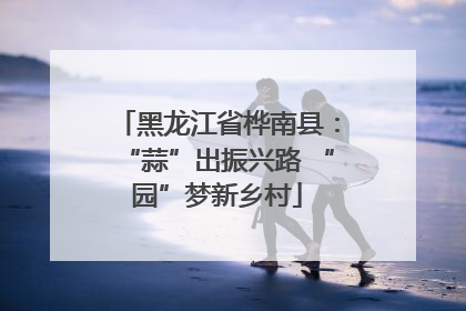 黑龙江省桦南县：“蒜”出振兴路 “园”梦新乡村