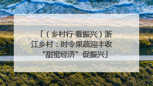 （乡村行·看振兴）浙江乡村：时令果蔬迎丰收 “甜蜜经济”促振兴