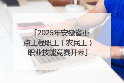 2025年安徽省重点工程职工（农民工）职业技能竞赛开幕