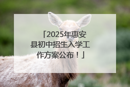 2025年惠安县初中招生入学工作方案公布！