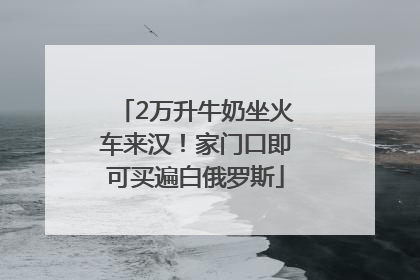 2万升牛奶坐火车来汉！家门口即可买遍白俄罗斯