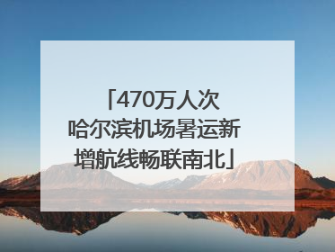 470万人次 哈尔滨机场暑运新增航线畅联南北